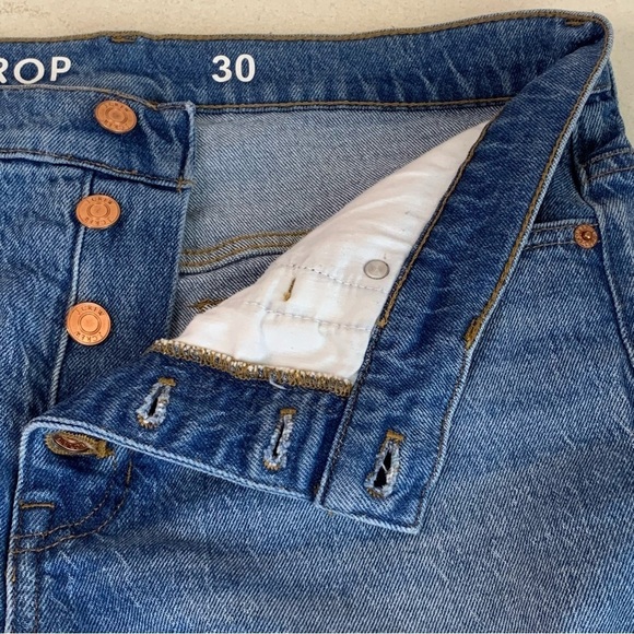 J. Crew Billie Demi Boot Crop Jeans Womens 30 Distressed Medium Blue Denim - Picture 4 of 13